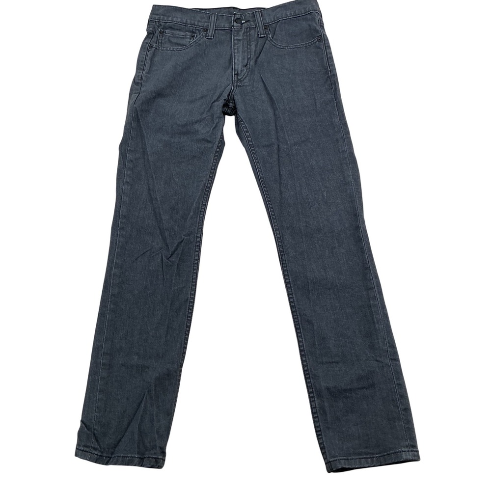 Levi's 511 Slim Fit Jeans Mens 31x32 Charcoal Grey Solid Denim Modern Casual